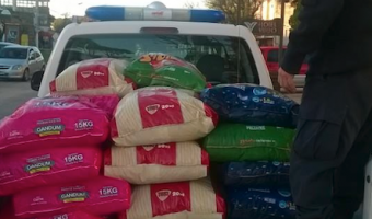 Se entregaron 35 bolsas de alimento balanceado a Provida